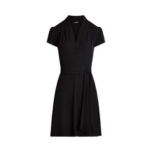 Belted Georgette Short-Sleeve Dress
Lauren size 16